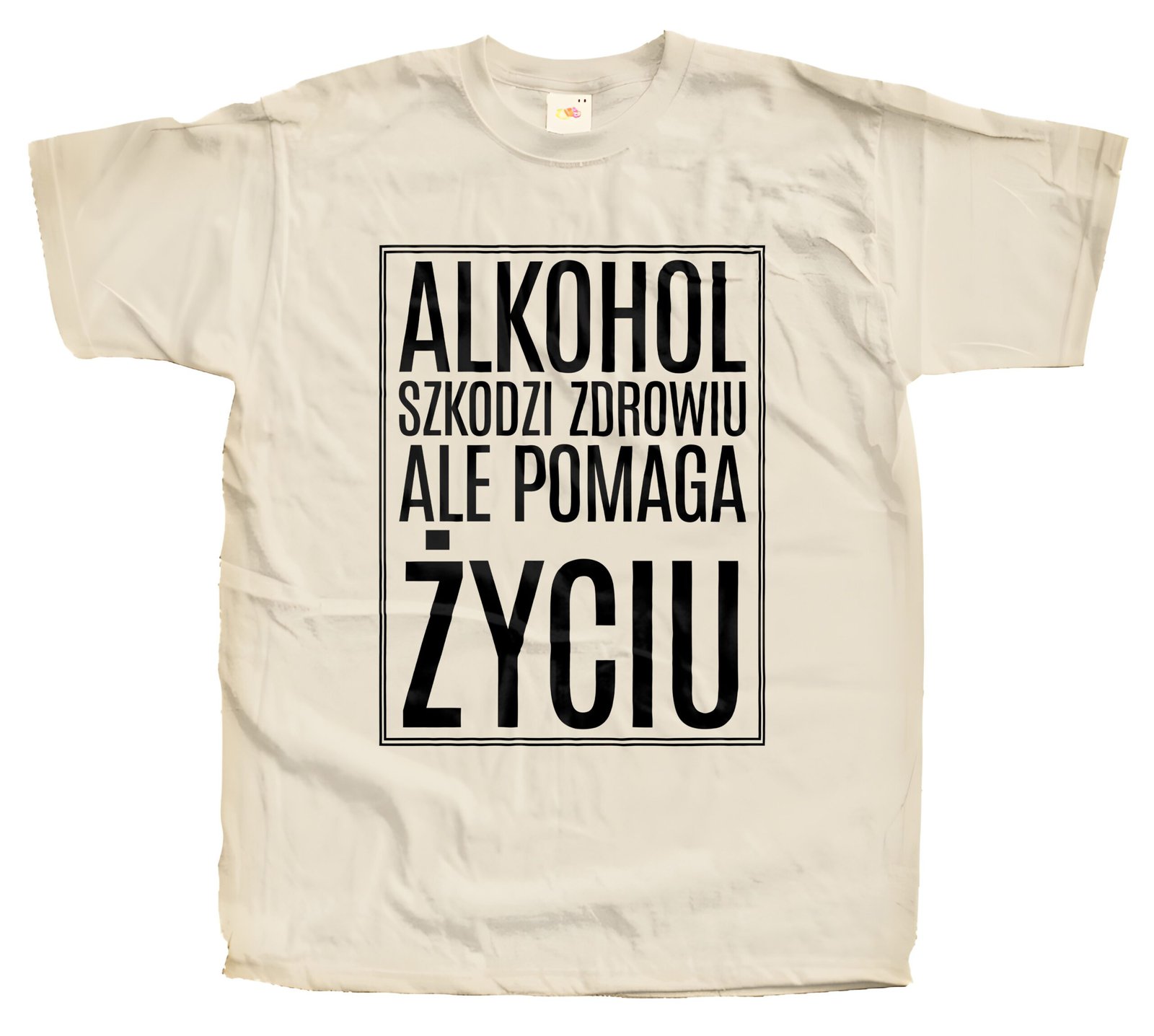 T-shirt Alkohol Szkodzi Zdrowiu Ale Pomaga Życiu